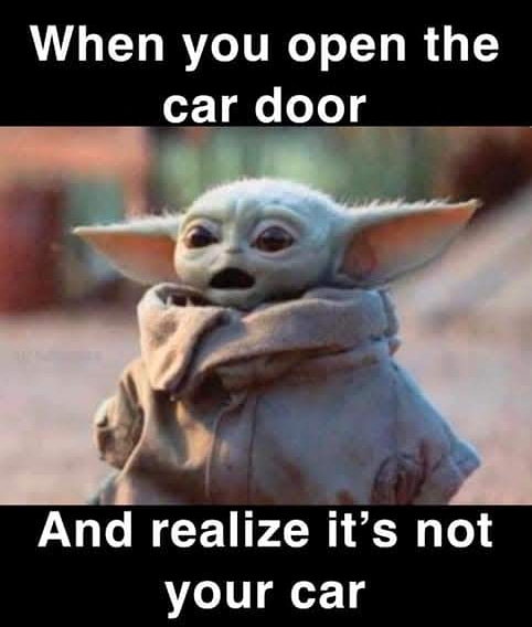 This meme is a play on the popular Star Wars franchise, specifically the character Darth Vader. The image shows a picture of Darth Vader, but with a surprised expression on his face, as if he's just discovered something shocking. The text at the top of the image reads "When you open the door and" and the text at the bottom reads "In 2-3 sentences, describe this meme for someone who cannot see it".